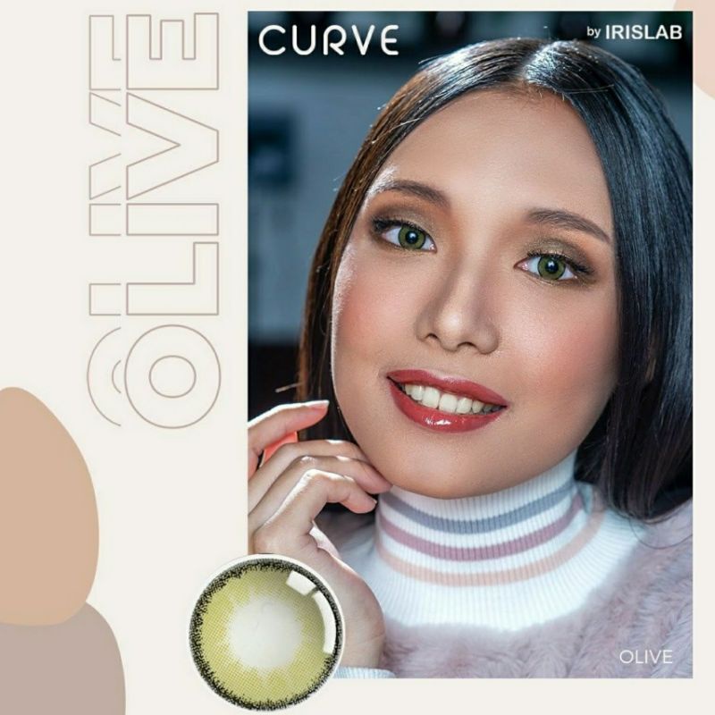 Softlens CURVE 14.4 MM OLIVE MINUS -0.50 S.D -10.00 by IRISLAB