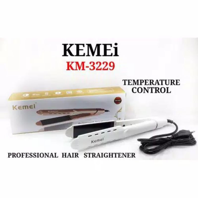 Catok Rambut Kemei KM 3229 Catokan Pelurus Rambut Slim Plat cepat panas//catokan pelurus rambut
