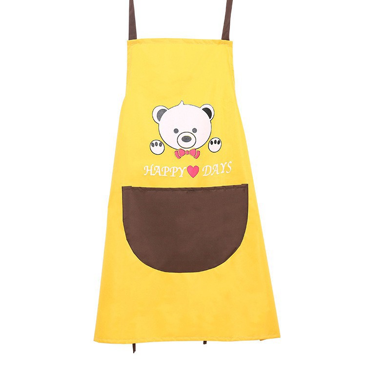 Celemek Dapur apron waterproof motif Bear happy Day