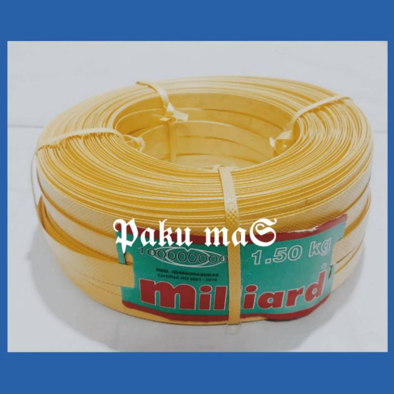 

tali kemas plastik tali packing straping band tali plastik kuning