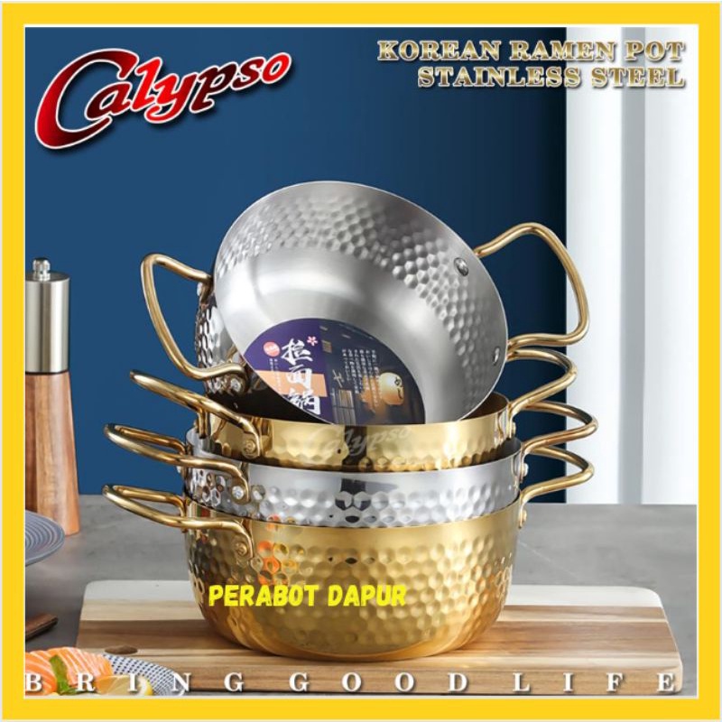 Calypso Panci Ramen Calypso Panci Stainless 18 Cm C513 Korean Ramen Pot Stainless Steel