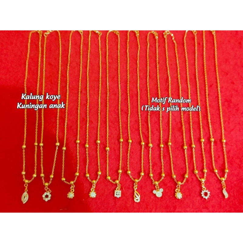 Kalung koye anak RANDOM lapis emas 24 murahhh best seller