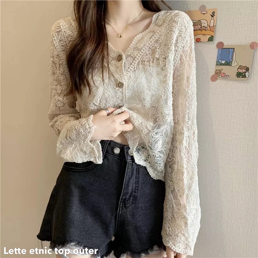 Lette etnic top outer -Thejanclothes