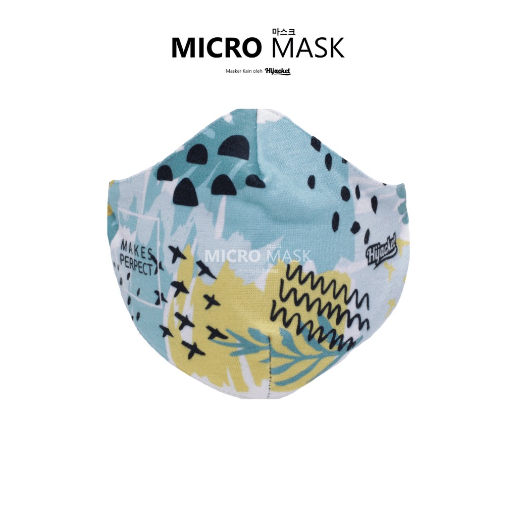 Micro Masker Hijab BLOCK UP TO 70% VIRUS 2 PLY Proteksi Premium fleece & poly-fiber Nyaman Bisa COD-Spectrum Nautika