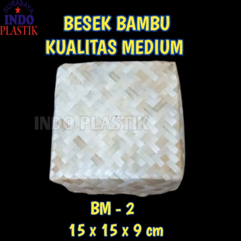 

BESEK BAMBU 15X15X9 CM KUALITAS MEDIUM PITI KOTAK BAMBU KERANJANG