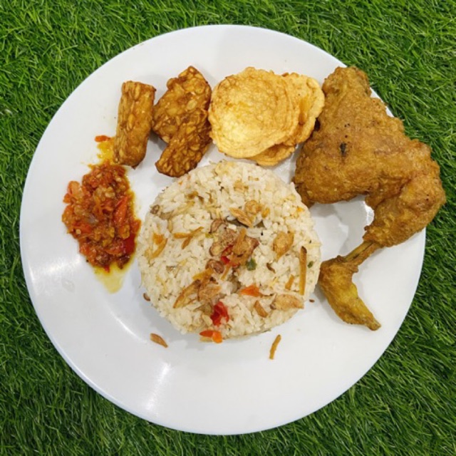 

Nasi liwet ayam selimut