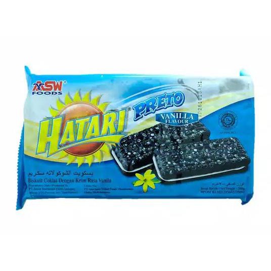 Aneka Snack Hatari Preto Vanilla Cream 200gram/Snack Grosir/Biskuit