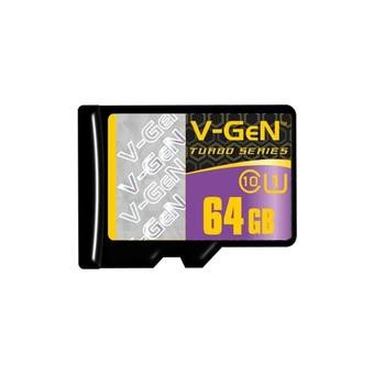 MICRO SD V-GEN 64GB TURBO SERIES ORIGINAL 100%