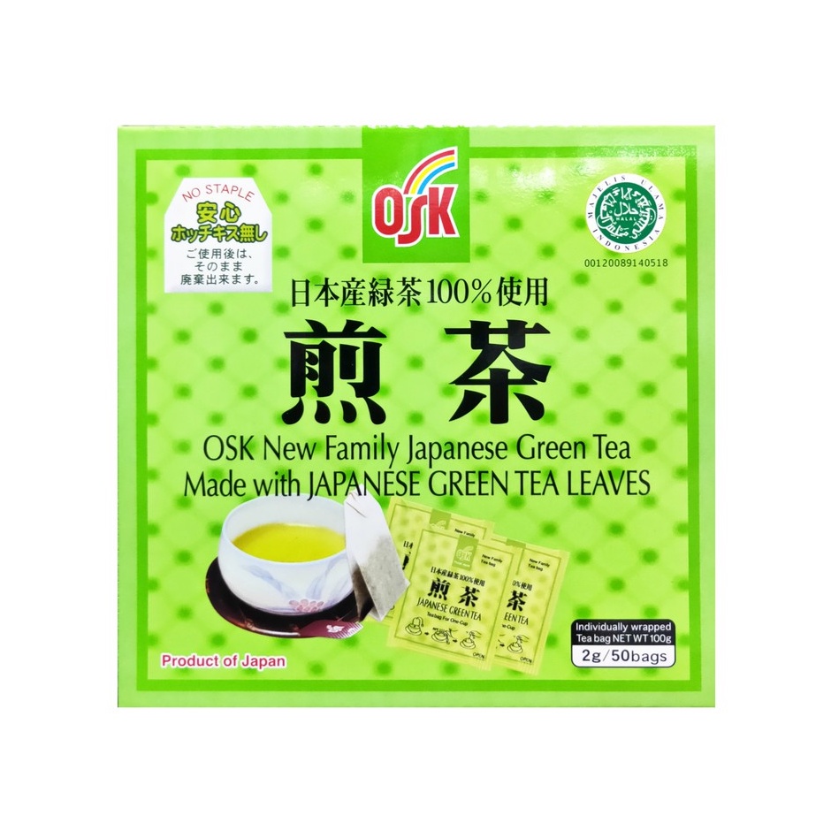 

Teh Hijau Green Tea Jepang / OSK Japanese Green Tea 50 Sachet