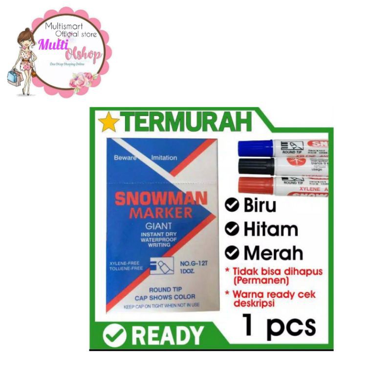 

Spidol Snowman White Board Original All Warna