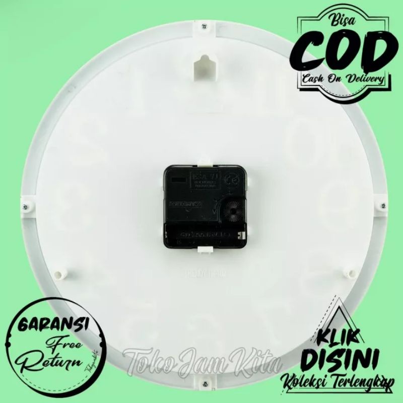JAM DINDING POLOS MINIMALIS HIASAN DINDING ESA 102 INCLUDE PACKING KOMPLIT &amp; GARANSI FREE RETURN