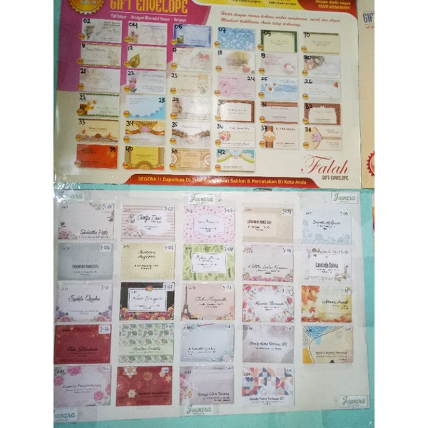 

amplop cetak nama/amplop sumbang/amplop juwara/amplop develope 1box isi 50amplop