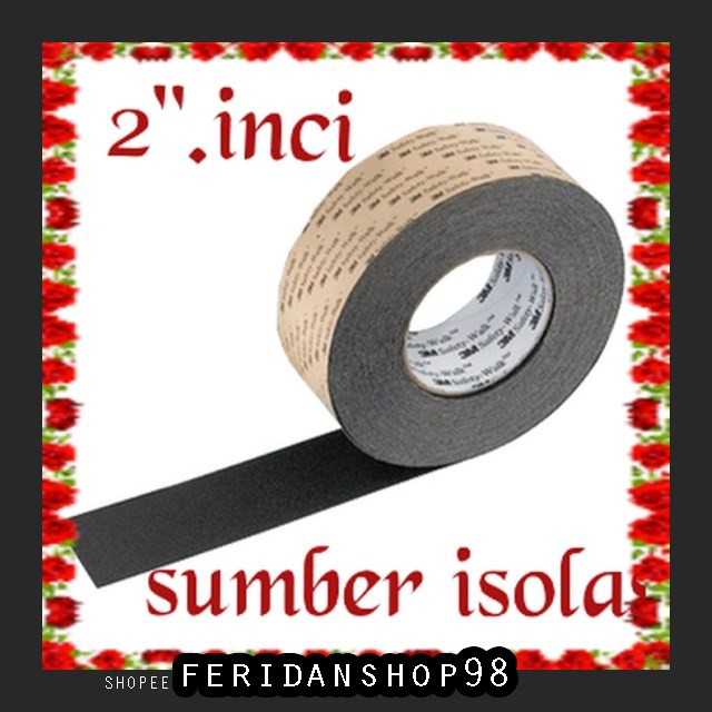 

FS1265 SELOTIP & DOUBLE TAPE 3M LAKBAN ANTI ATK SLIP 610 BLACK 2.INCI SAFETY WALK 610 BLACK 2" BY FE