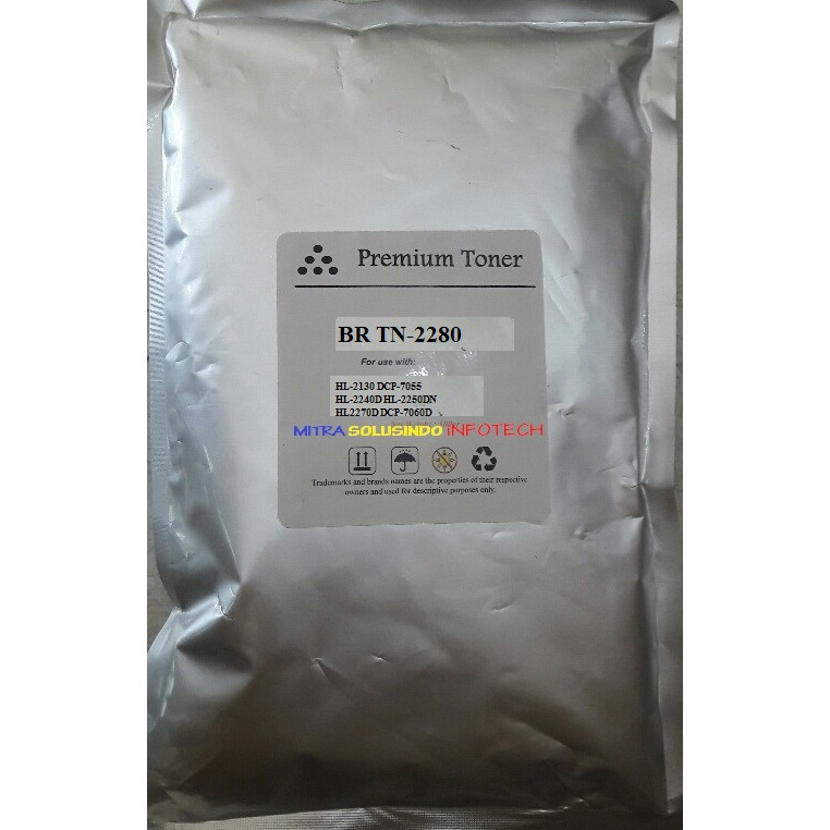 1kg  Serbuk Toner Bro High Quality Untuk Printer Bro TN2280 2280 DCP 7055 HL 2240D HL 2270D