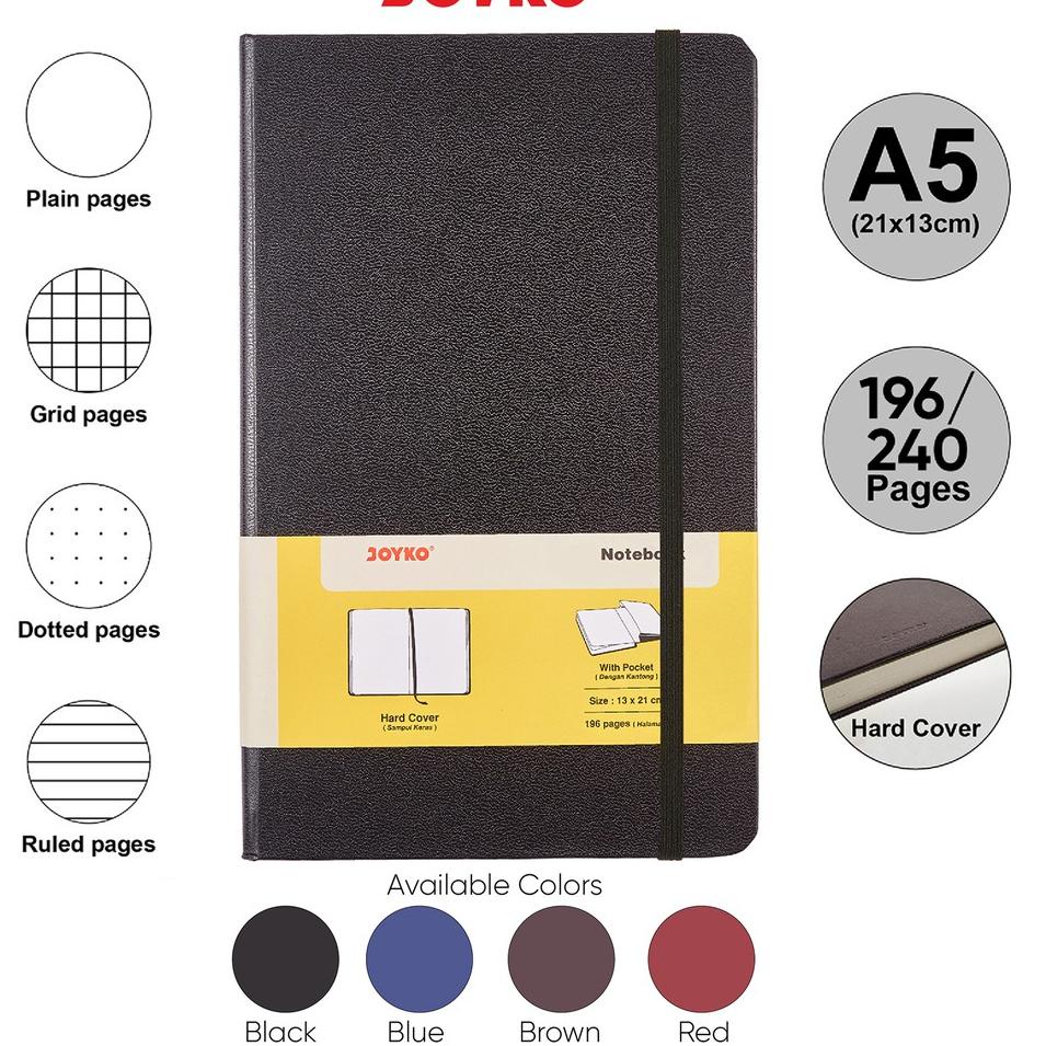 

Obral Terbatas Notebook Buku Tulis Catatan Diary Agenda Joyko Hard Cover