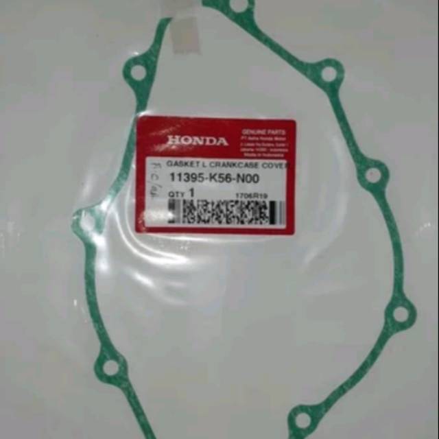 11395-K56-N00 Perpak block gasket L crankcase cover ori Honda