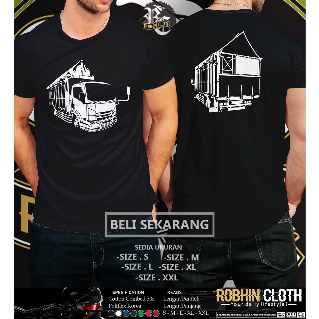 Kaos Mobil Canter Mania Truk Siluet DB Baju Otomotif
