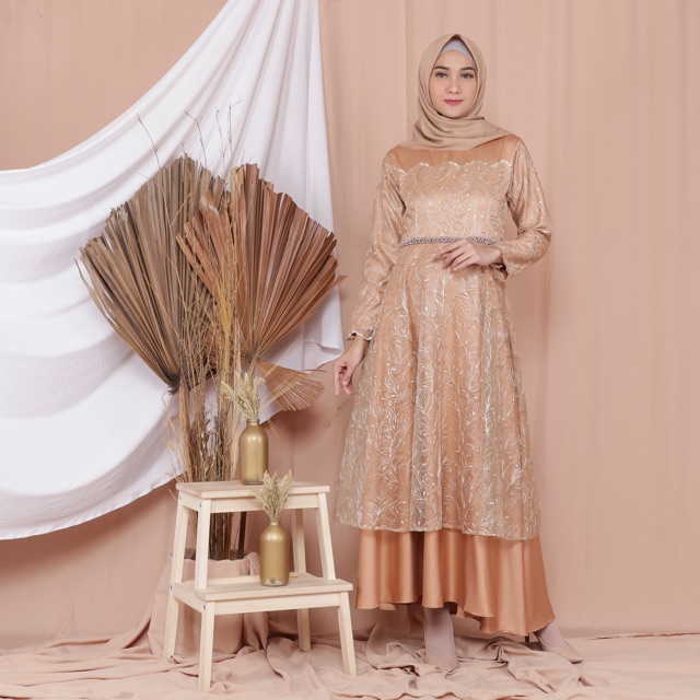 GAUN ZELINE / GAUN PESTA / GAUN KONDANGAN / GAMIS PESTA