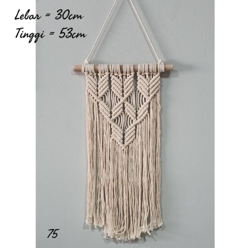 macrame wall hanging home decor dekorasi wedding wall decor hiasan dinding wedding decoration