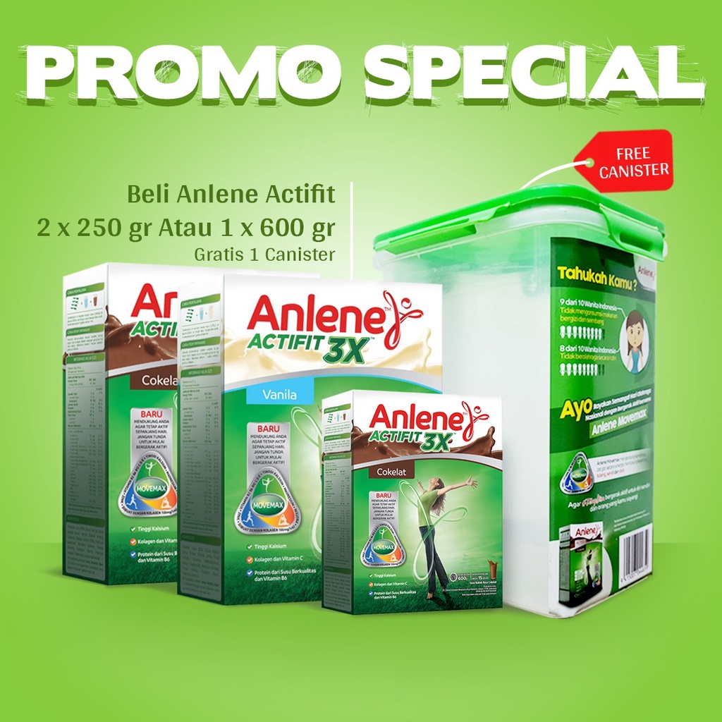 Anlene actifit 240 gr. anlene actifit coklat anlene actifit vanila