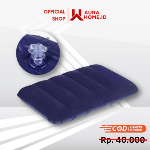 Bantal Angin Inflatable PVC Neck Pillow High Rest / Bantal Angin Tiup Matras Lipat Pijakan Kaki Kaki