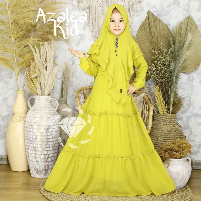 SYARI AZALEA KID, MOSCREPE, GAMIS HIJAB MUSLIM, MAXY DRESS