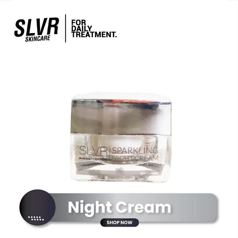KRIM MALAM SLVR SKINCARE NIGHT WHITENING CREAM