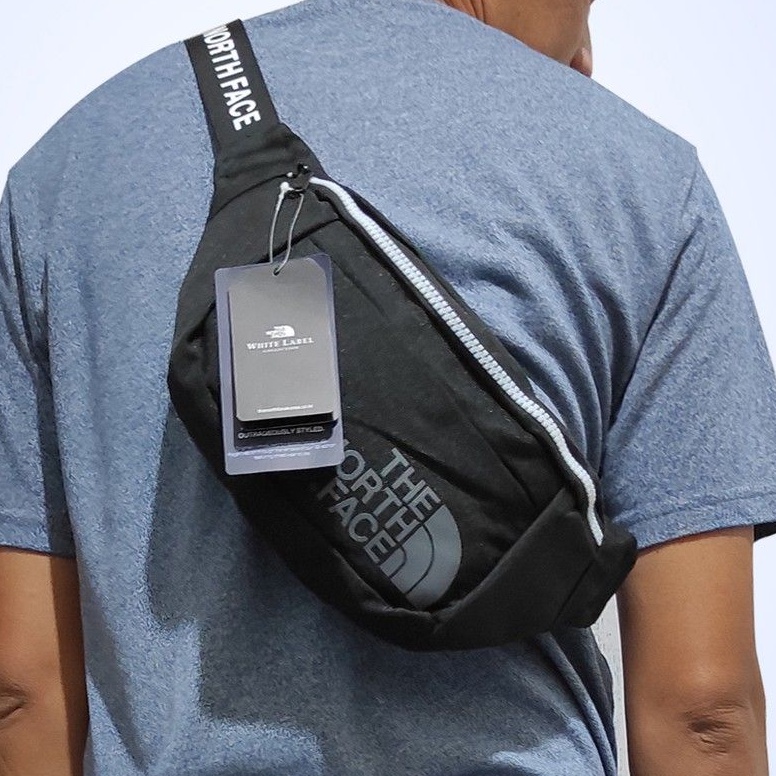 Tas Selempang Pria Waistbag TNF Impor - Black Sling bag Terbaru