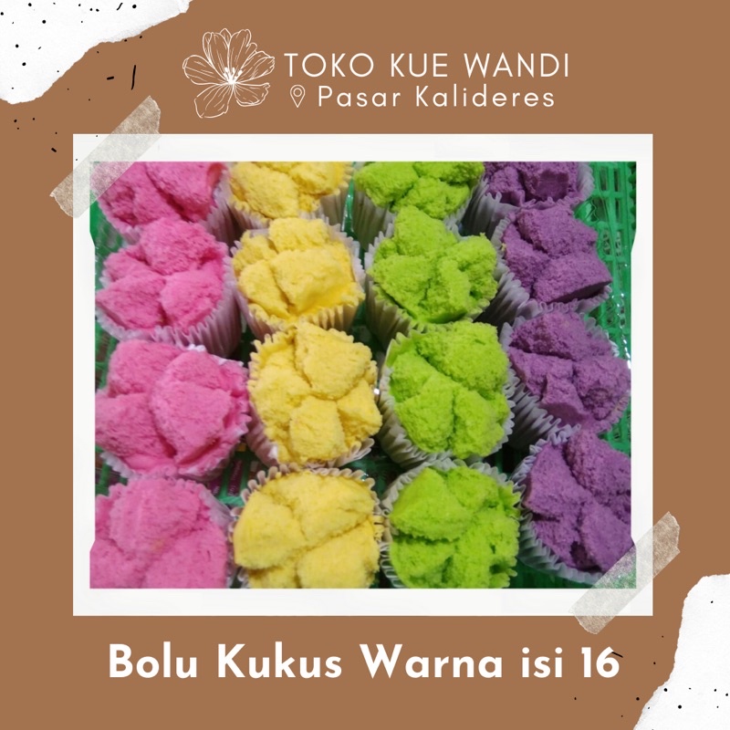 

Kue Mika, ada bolu kukus warna warni, moho dan bolu sakura