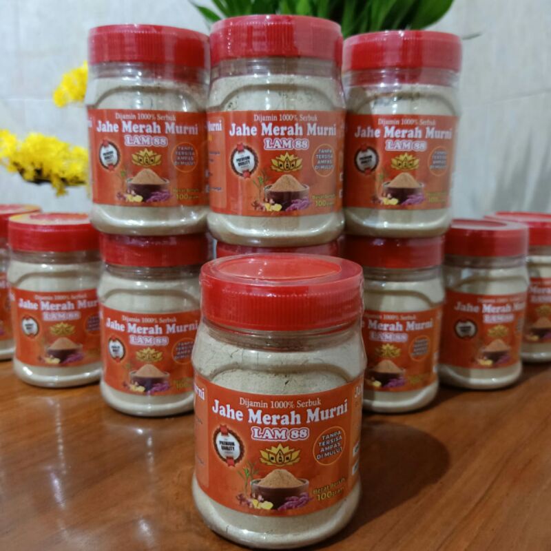 

Jahe Merah Murni tanpa gula 100gr