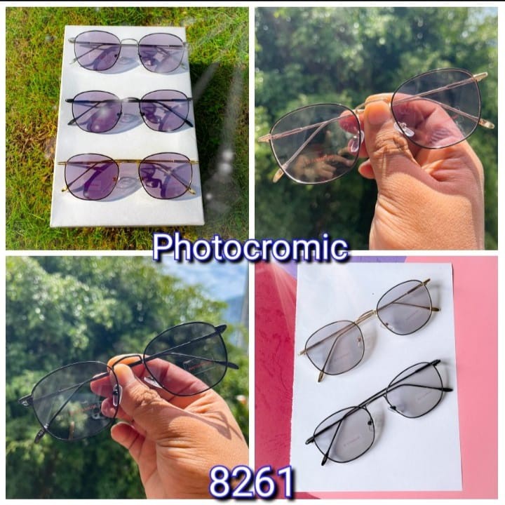 FREE BOX DAN LAP PHOTOCROMIC BERUBAH WARNA FRAME TITANIUM KOREAN STYLE WANITA