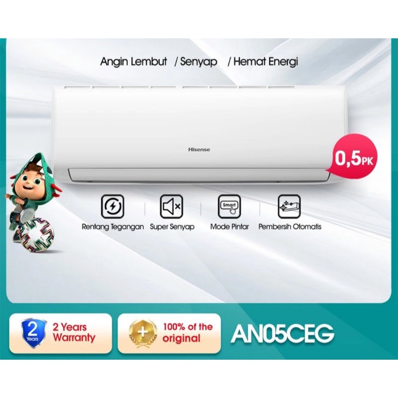 HISENSE AC 1/2 PK AN05CEG Khusus Cikampek Karawang Purwakarta Jabodetabek