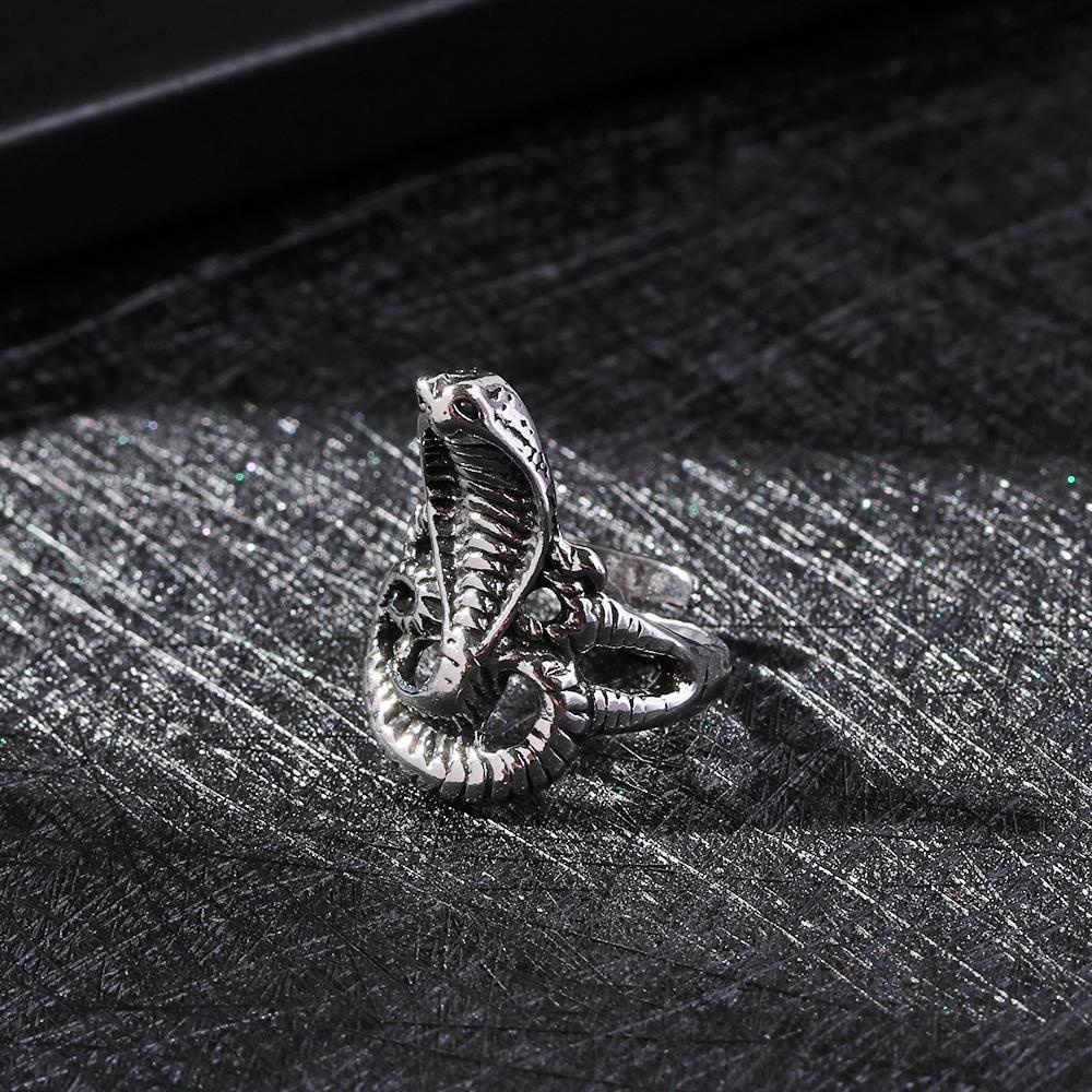 R-flower Snake Ring Retro Punk Berlebihan Vintage