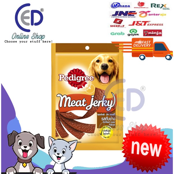 MAKANAN ANJING PEDIGREE MEAT JERKY GRILLED LIVER 80GR