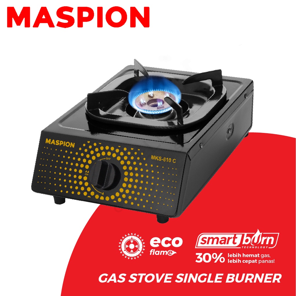 Maspion Kompor Gas 1 Tungku MKS-810 C (COATING)