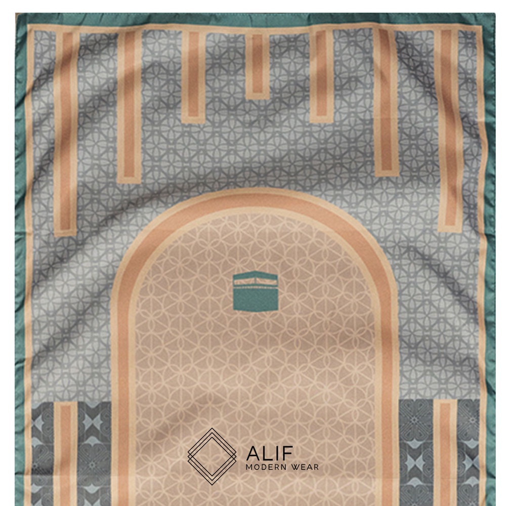 ALIF SAJADAH GENGGAM TRAVEL / SAKU / PORTABLE / WATERPROOF ( ALIF MODERN WEAR SJG-0131 )