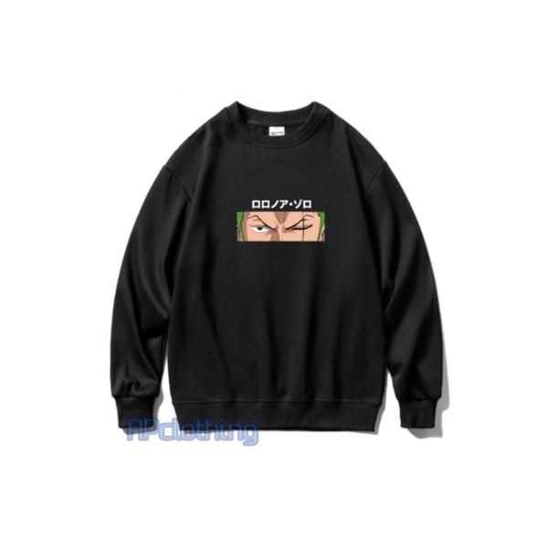 SWEATER Crewneck Dewasa Anime One Pice Roronoa Zoro