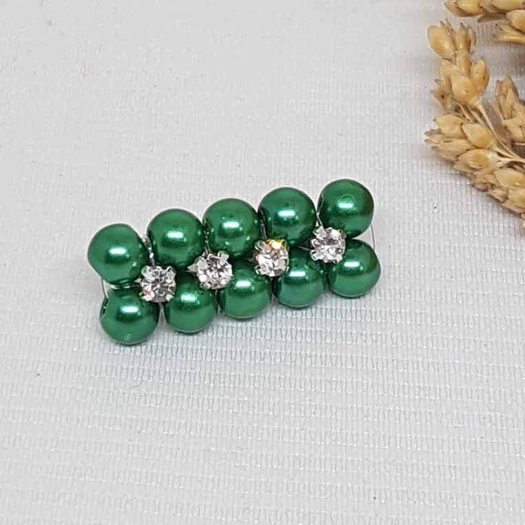 Bros dagu murah I Bros mutiara I Bros permata I Bros kecil satuan-Emerald