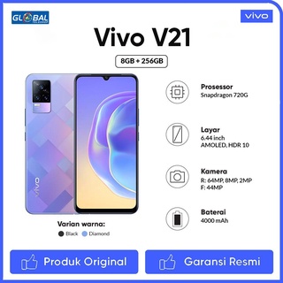 promo harga Vivo V21 Smartphone (8/256GB) Garansi Resmi