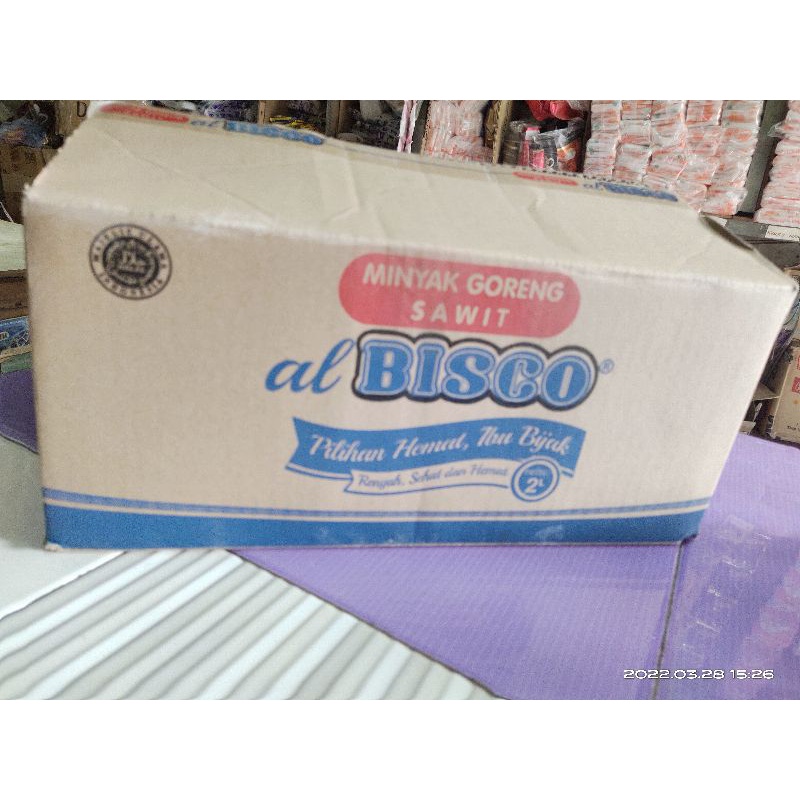 MINYAK GORENG BISCO 1 LITER DAN 2 LITER .SATU DUS