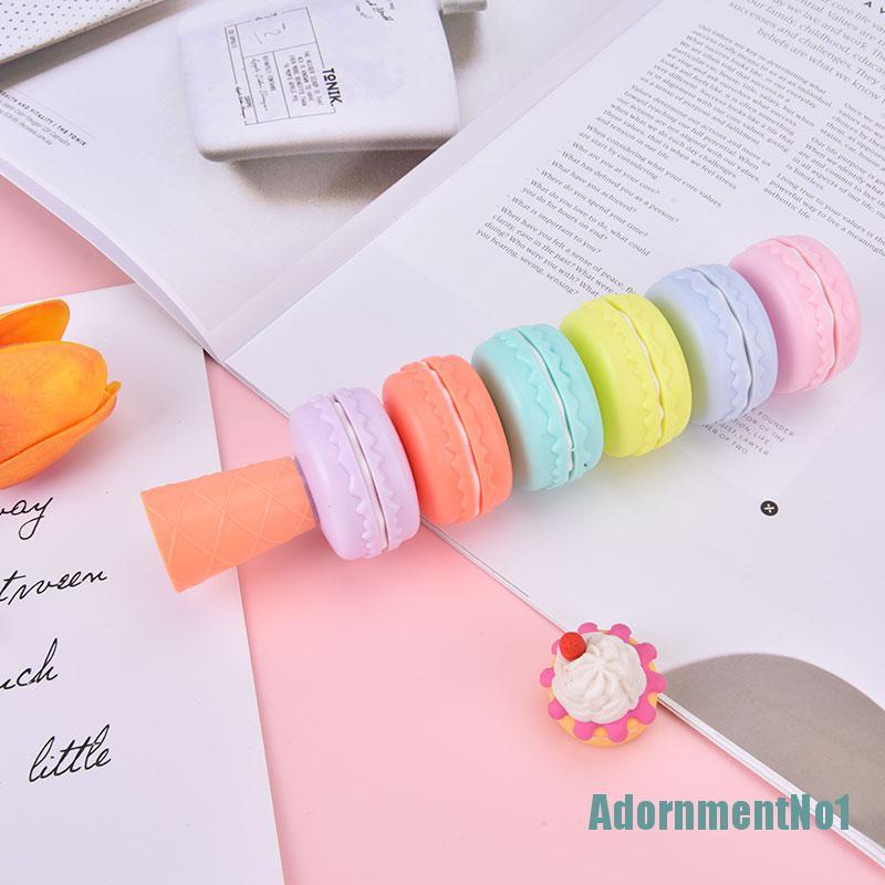 (AdornmentNo1) 6pcs / Set Spidol Highlighter Warna Macaron Fluorescent Untuk Gambar / Dekorasi Kue