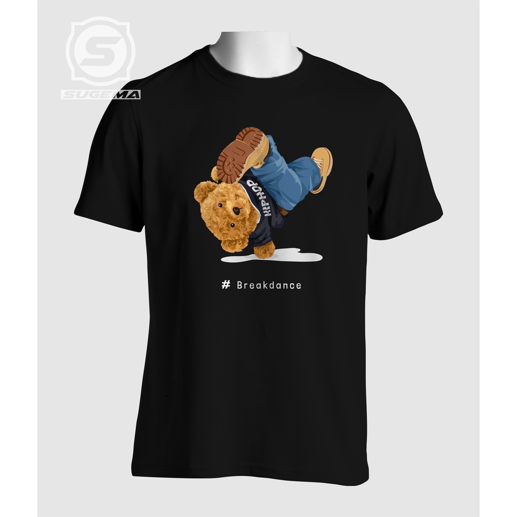 Kaos T-shirt Bear Hiphop Break Dance / Kaos Beruang