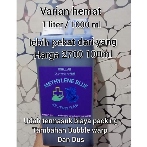 methylene blue 1 liter / methylene blue / metylene blue / metylene blue 1 liter / obat biru / obat ikan