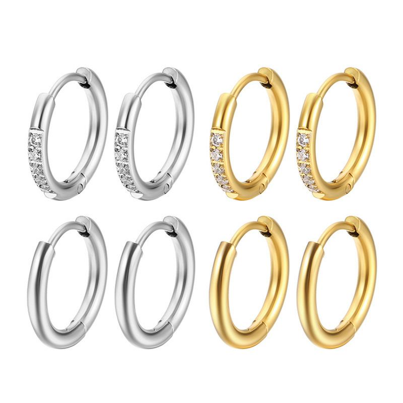 2 pcs Anting Hoop Anting Tusuk