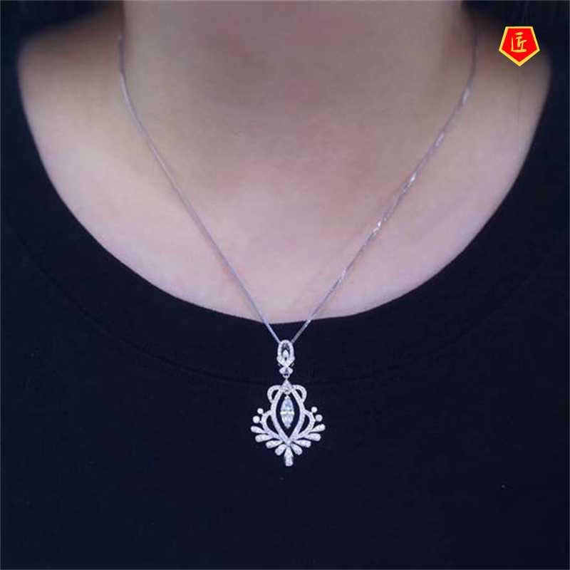 [Ready Stock]High-End Design Flower Peacock Pendant Ins Fashion