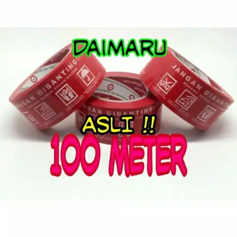 

Lakban Fragile daimaru merah jangan dibanting