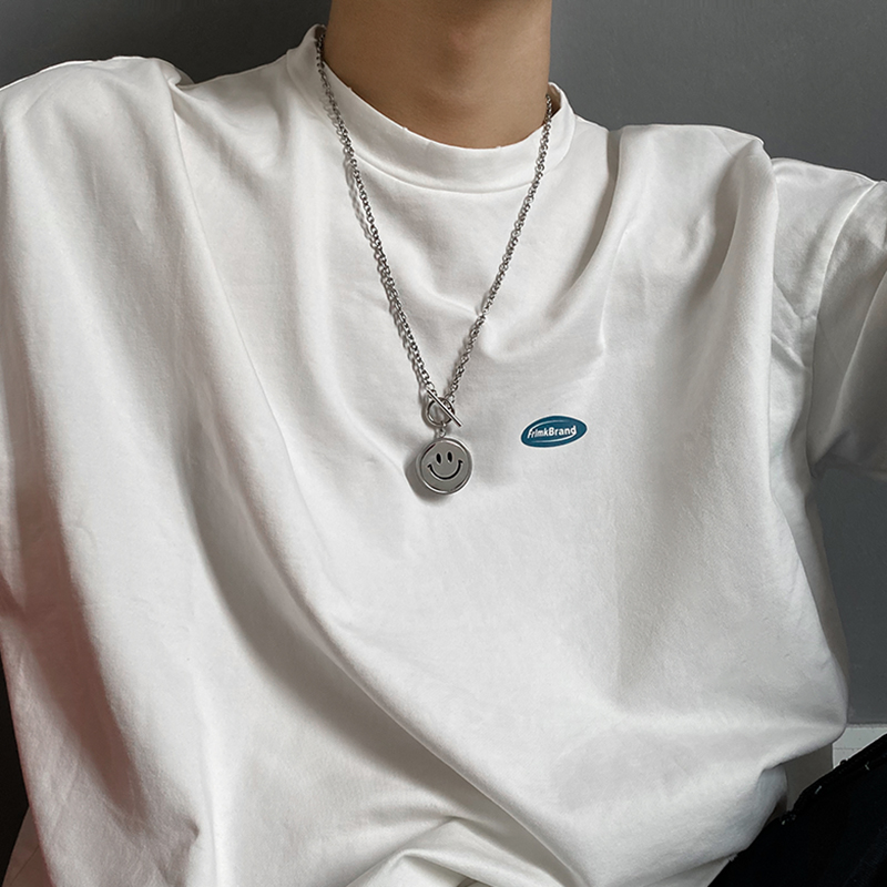 Smile Necklace Fashion Street Titanium Steel Does Not Fade
