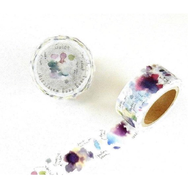 

[Sample] Liang Feng Watercolor Swatches Washi Tape [Meteran]