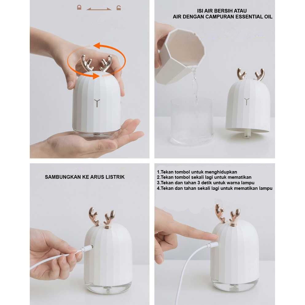 COD Air Humidifier Diffuser Pengharum Ruangan Aromaterapi Difuser Aromatherapy Pelembab Udara