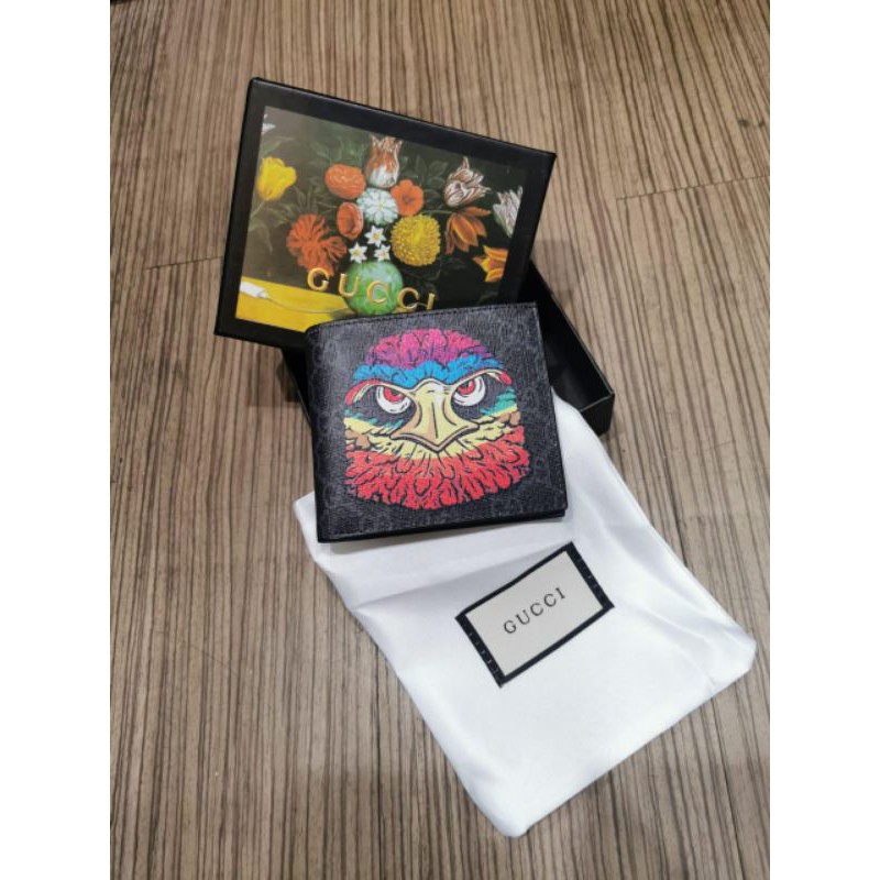 DOMPET GUCCI BIFOLD OWL PRINT MIRROR 1 1 WITH ORIGINAL DOMPET GUCCI BIFOLD OWL PRINT MIRROR 1 1 WITH ORIGINAL